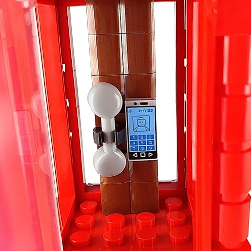 Miniatura 4 de General Jim's Juego de 2 cabinas telefónicas tradicionales británicas rojas para adultos y adolescentes