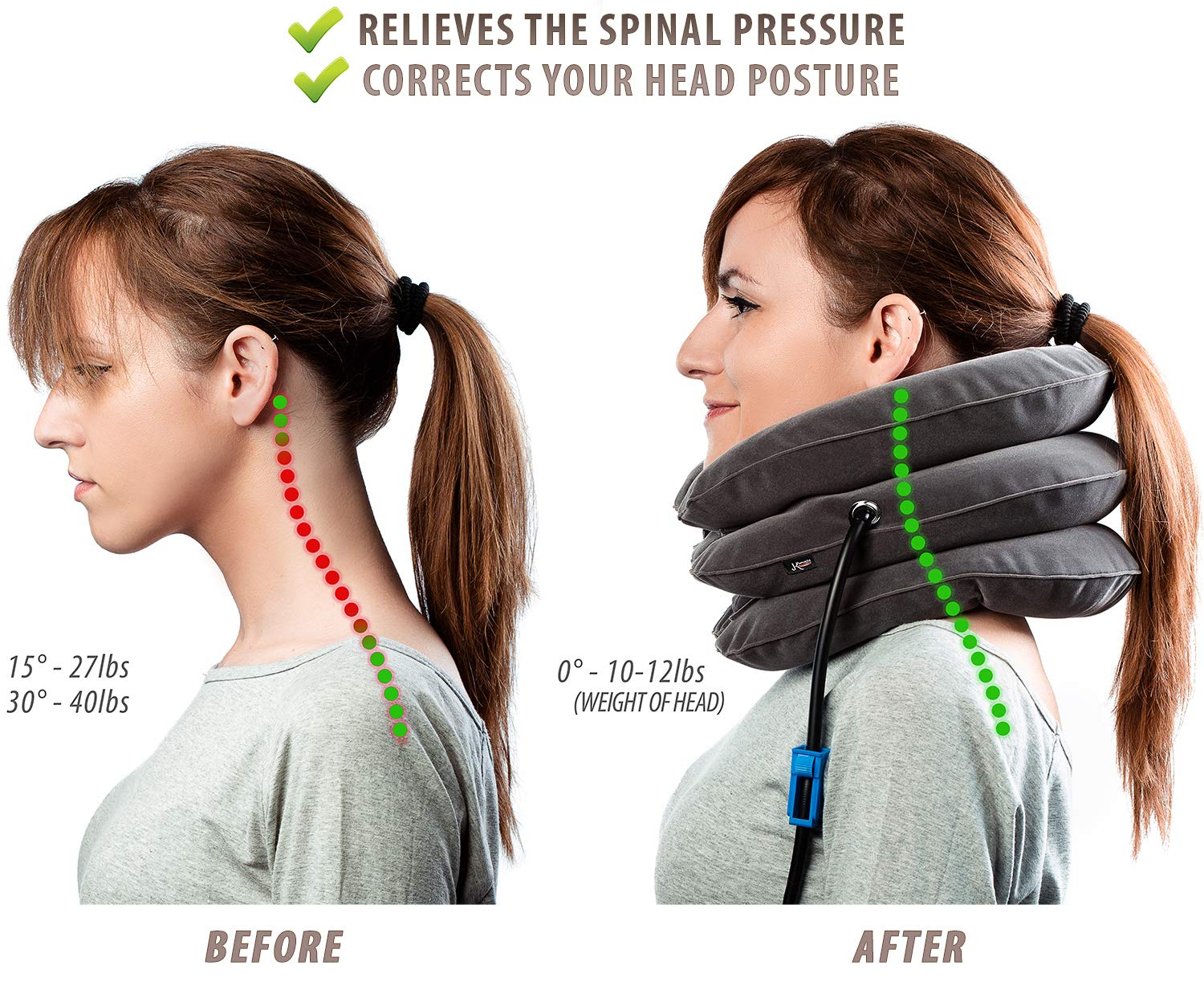 Pinched Nerve Neck Stretcher Cervical Traction Device for Home Pain