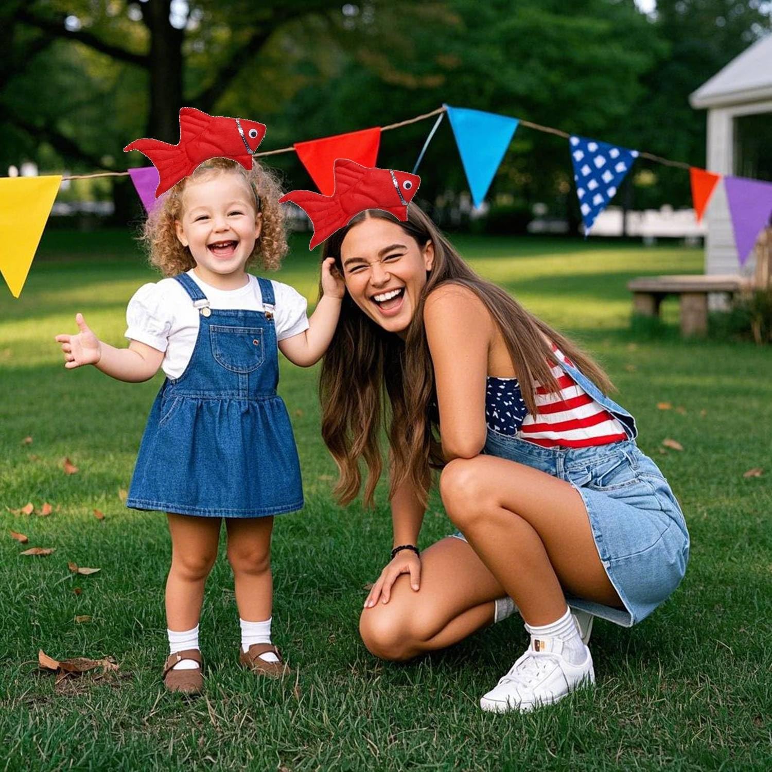 Fish Goldfish Marine Life Sea Animal Costume Headband Accessories for Halloween Dress Up - Image 3