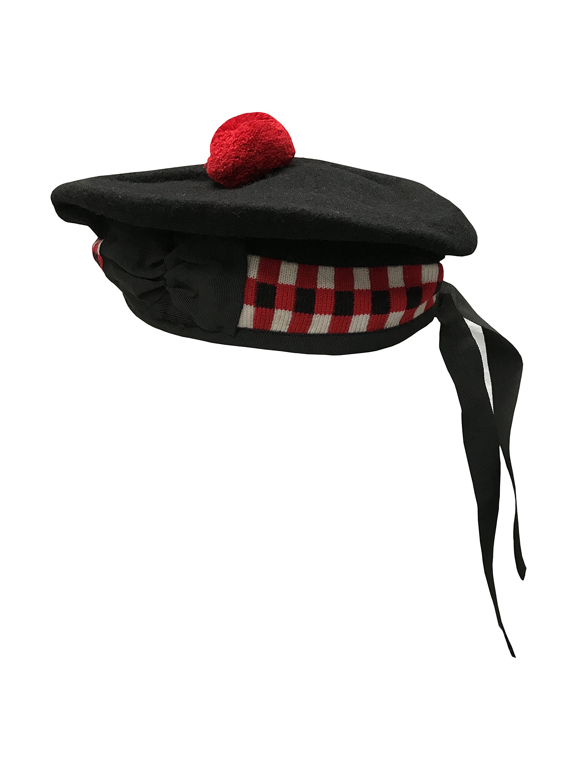 Tartan Tweeds Pure Wool Scottish Balmoral Diced Hat (54)