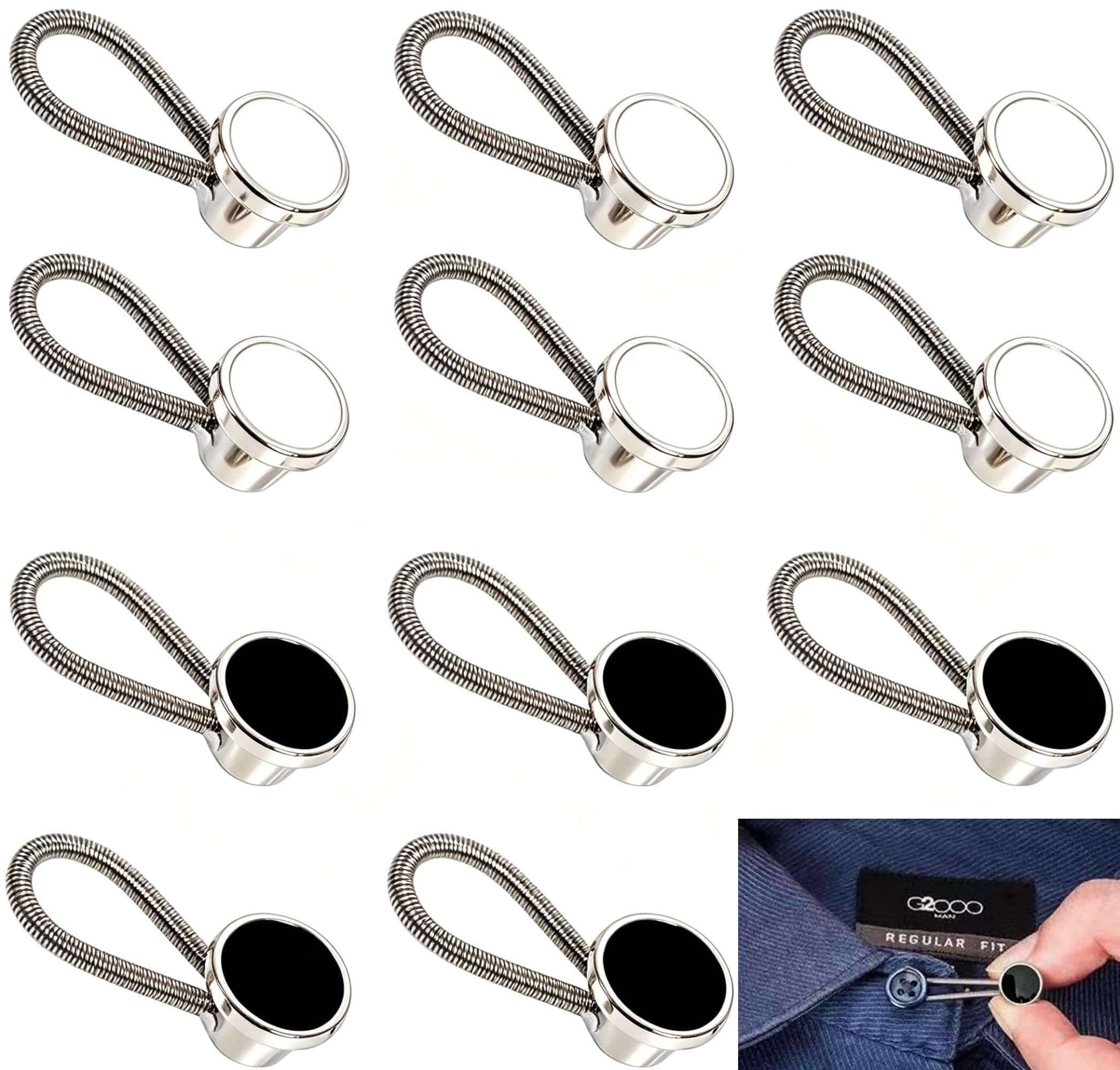 dress shirt neck extender walmart 12Pcs Shirt Collar Button Extender Neck Button Extender for Mens Dress Shirt