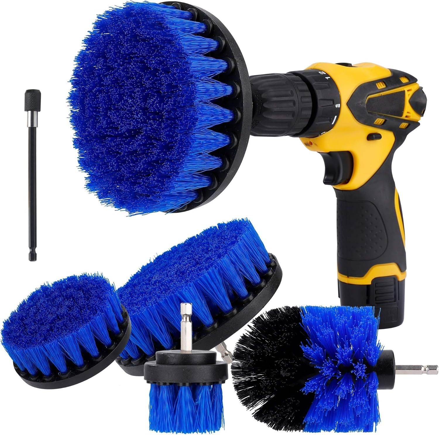 Power Drill Scrubber Brush 4PCS Set, Multi-Function Drill Brush Attachment, 5 Type of Scrubber, Scrubber Brush for Bathroom, Floor, Shower, Corner, Wheel Hub, Sink (Without Drill Machine) (Blue) (B0D986CYCD) Amazon Price History, Amazon Price Tracker