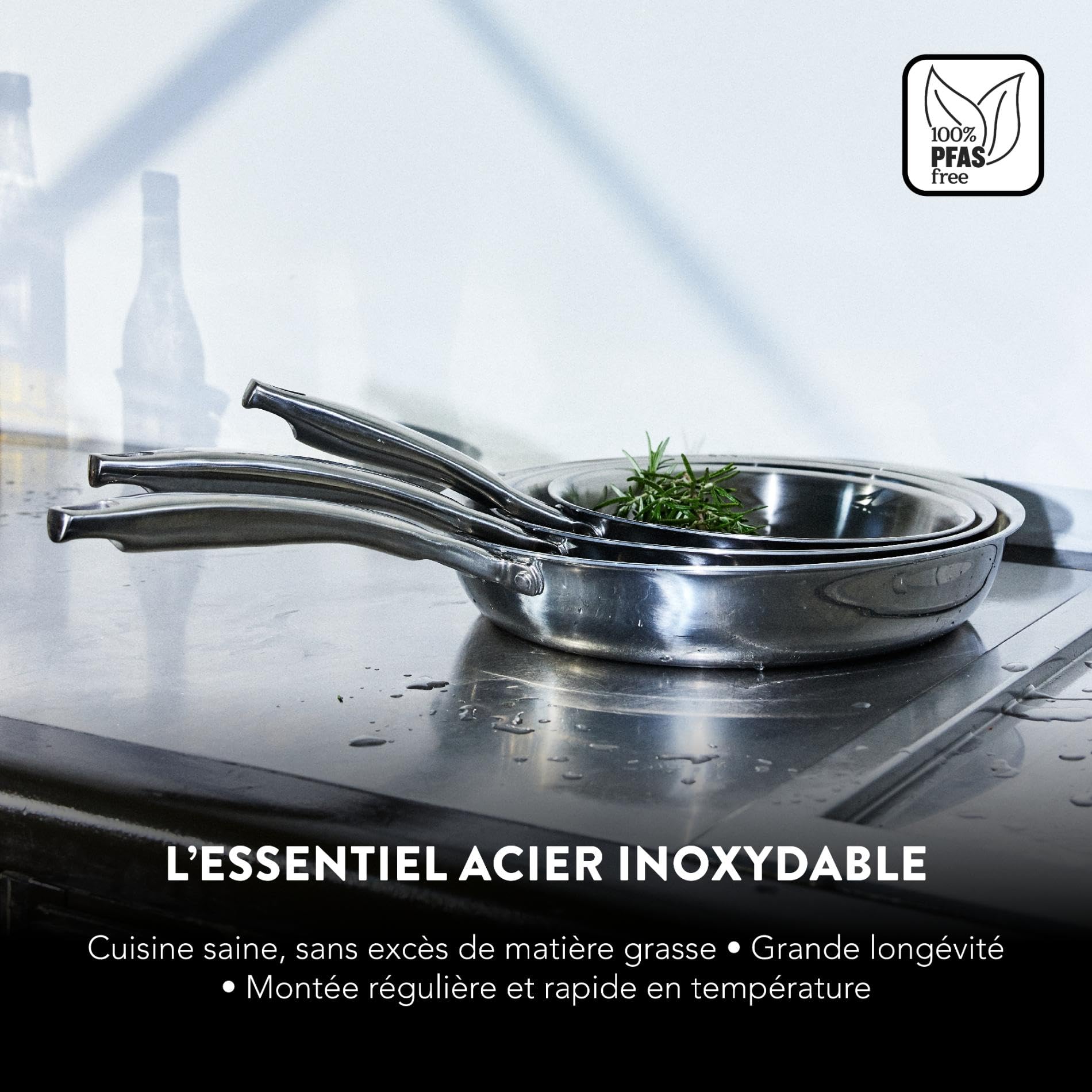 Baumalu, Extracteur de jus à vapeur, en inox, Système de pression efficace pour 6-7 kg de fruits et légumes, Polyvalent pour cuisson vapeur, Tous feux, Diamètre 26 cm, Couleur argent