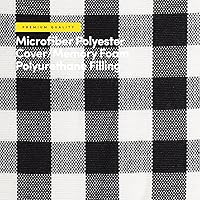 Vista 4 de Sweet Home Collection - Cojín de espuma viscoelástica para silla con capitoné, antideslizante, en forma de U, de 17 x 16 pulgadas, a cuadros Cuadros