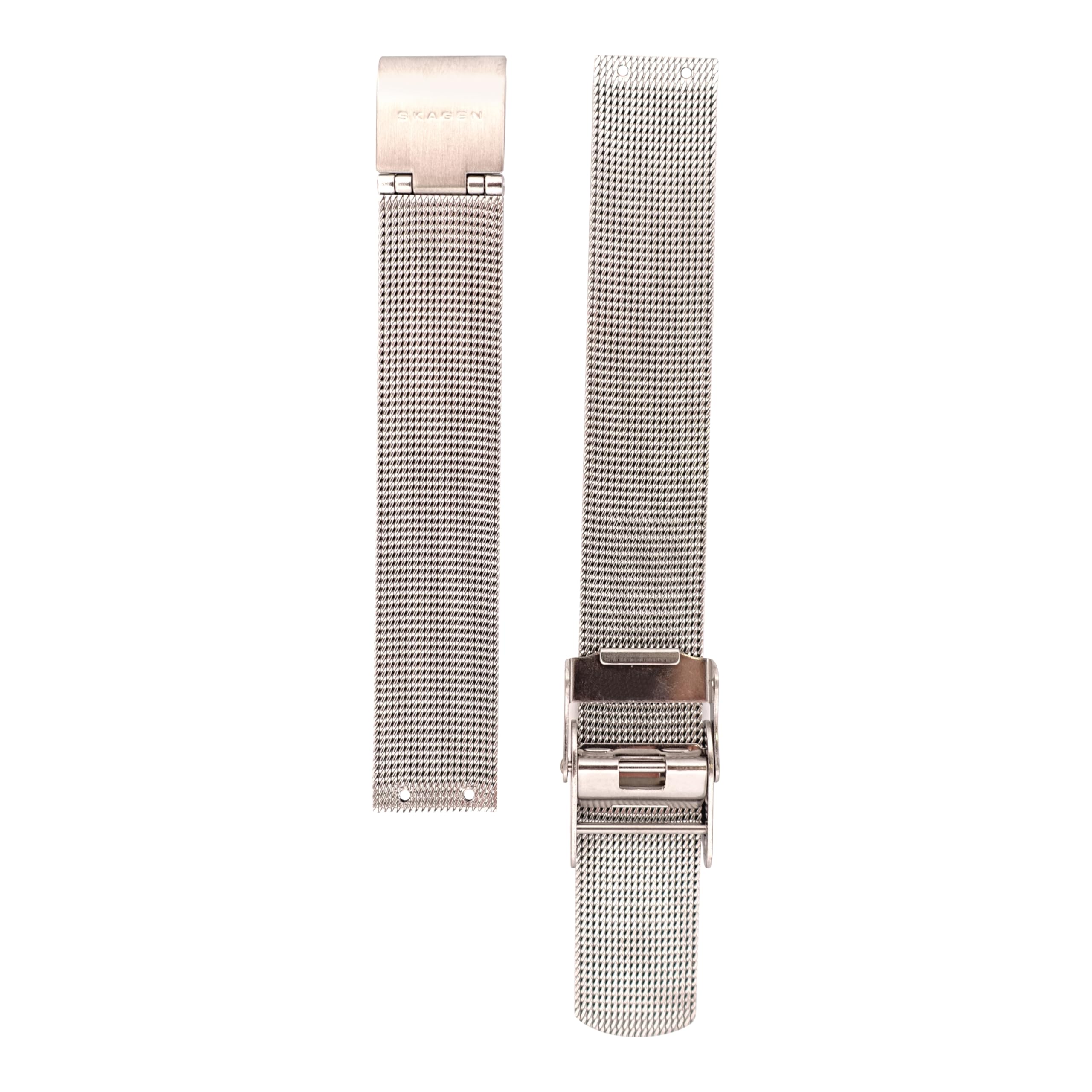 Skagen Uhrenarmbänder für Damen 14mm, Silber Edelstahl, original ersatzband für 358SGSCD