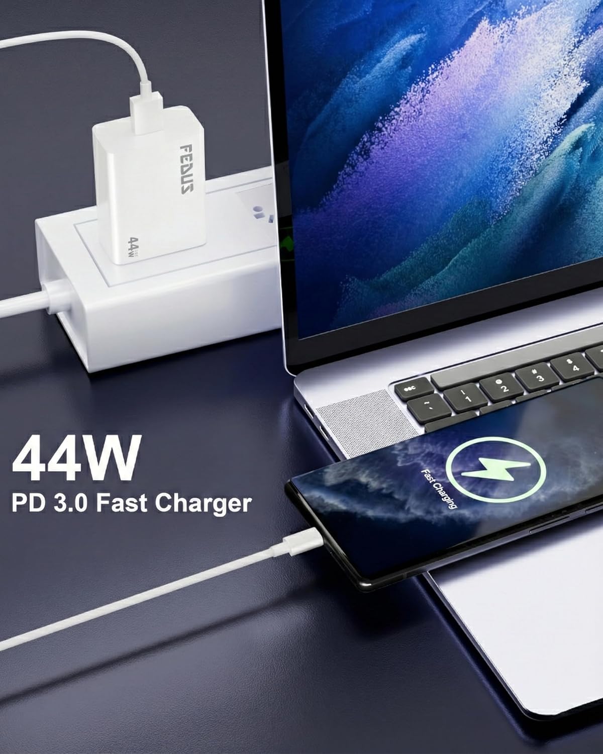 FEDUS Vivo 44W Flash USB Type C Charger for Vivo Iqoo Z6/Z6 44W/Z6 Lite 5G/T1/Neo 6/Z7/Z7 Pro/V23/V23E/V23 Pro/V25/V25E/V25/V26/Y35/Y73/V215G/T1/T2/Z6x/Y200/V|Y|X Series USBC Charge Adaptor 44 Watt 26 81k7dkP2yAL. SL1500
