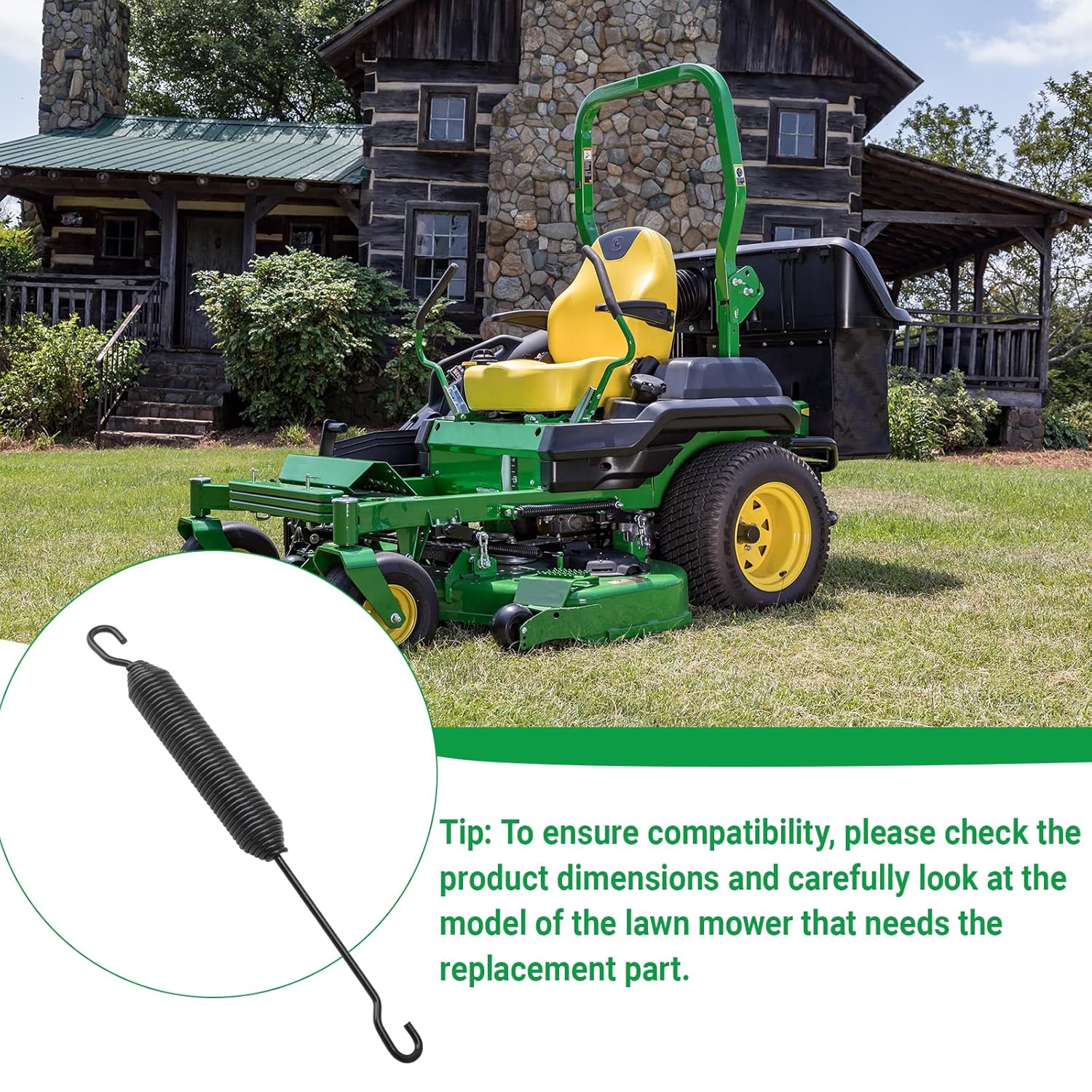 TCA22763 Deck Belt Extension Spring, Mower Extension Spring for John Deere Z915B,Z915E,Z920M,Z925M,Z930M
