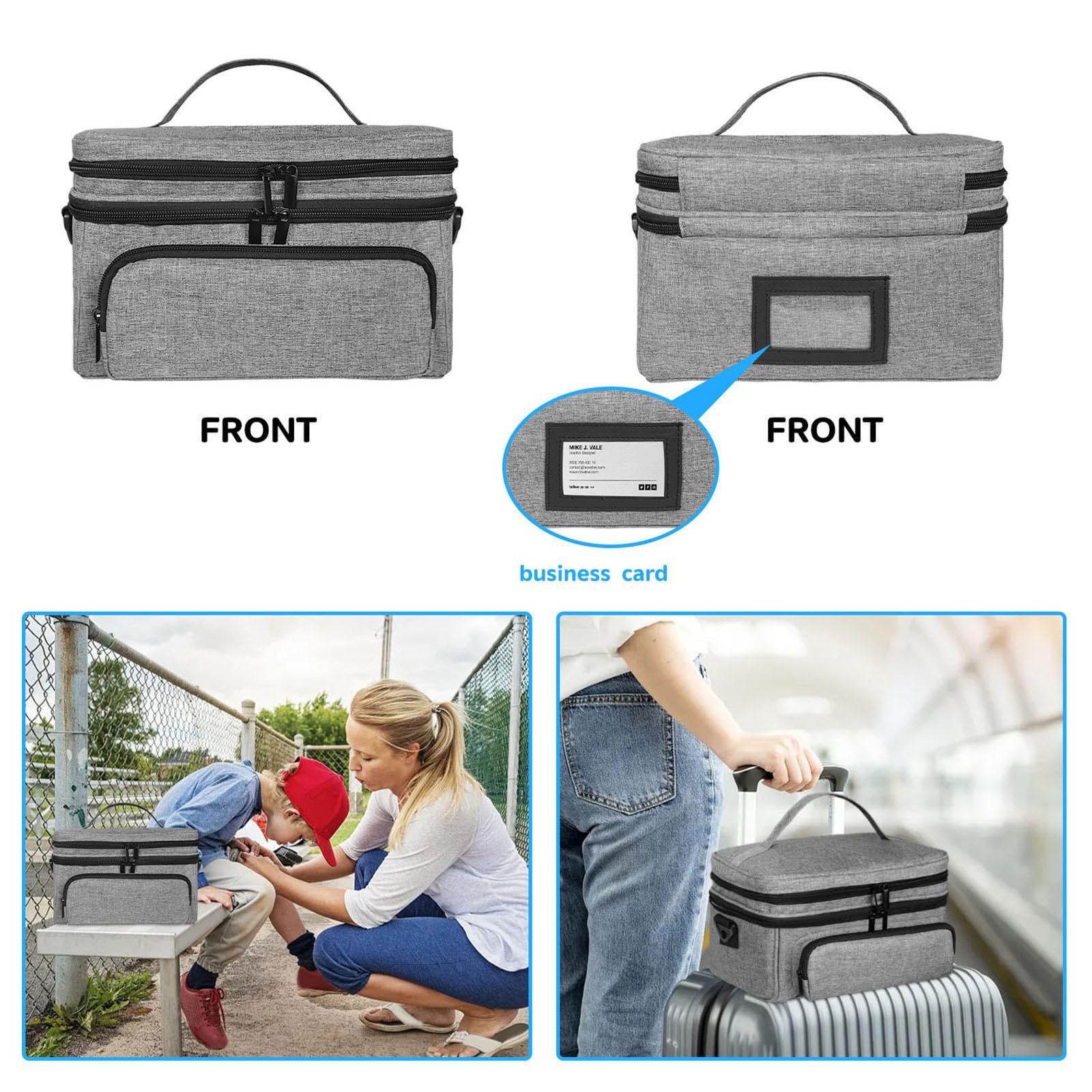 Kit di soccorso per la famiglia, organizer per la casa, con borsa di soccorso vuota che offre ampio spazio per la preparazione alle emergenze in
