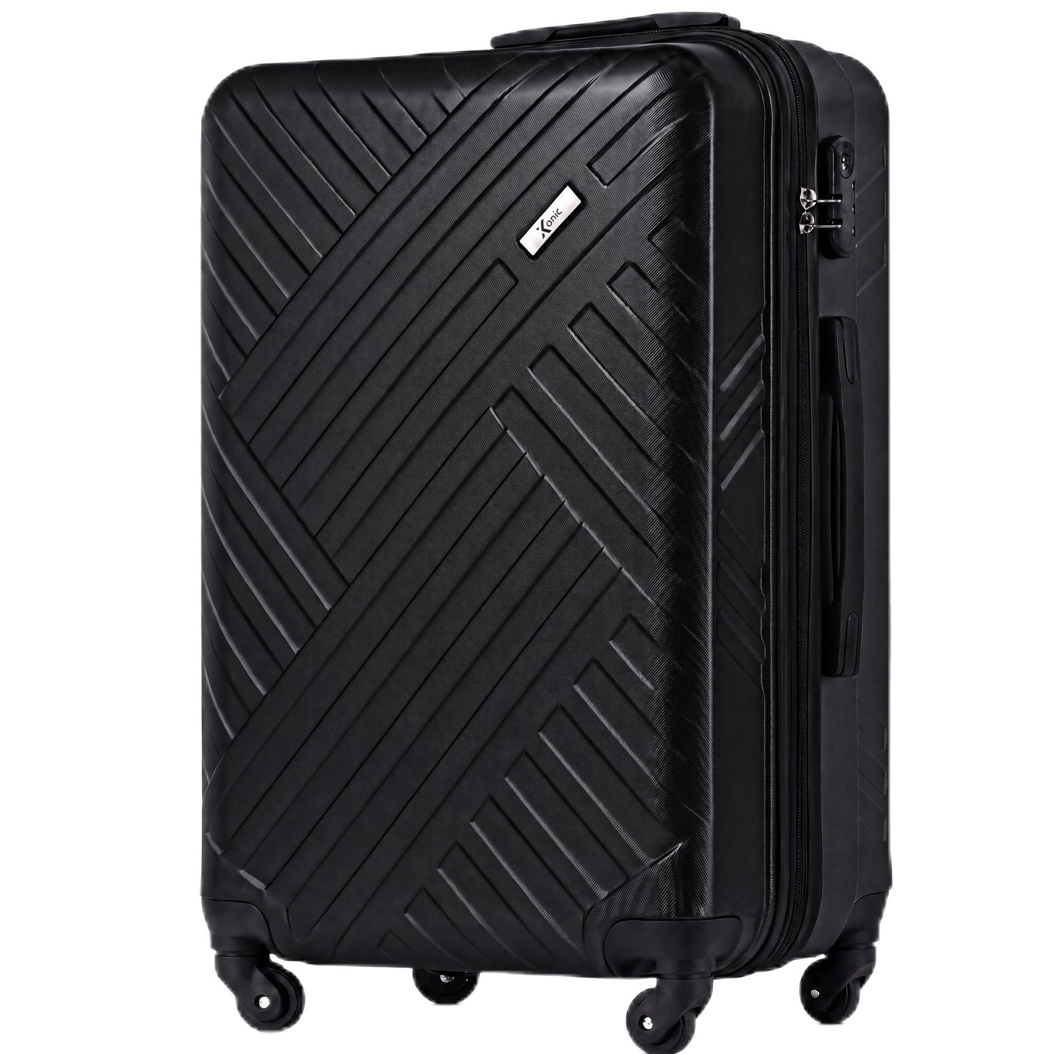 Xonic Design Reisekoffer mit Rollen– ABS Hartschalenkoffer 360° Leichtlauf-Rollen – hochwertige Koffer Trolleys Zahlenschloss in M, L, XL oder Set –Handgepäck Koffer, Suitcase
