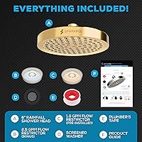 Vista 9 de SparkPod Cabezal de ducha – Lluvia de alta presión – Diseño de lujo de alta calidad – Reemplazo ajustable fácil de limpiar para tus cabezales