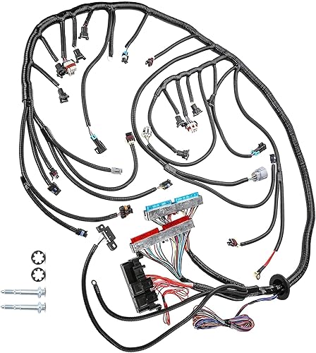 PartsFlow LS Arnés independiente 4l60E DBC, 4.8 5.3 6.0 LS Arnés de cableado intercambiable para motores Vortec 1997-2006, con transmisión 4L60E por