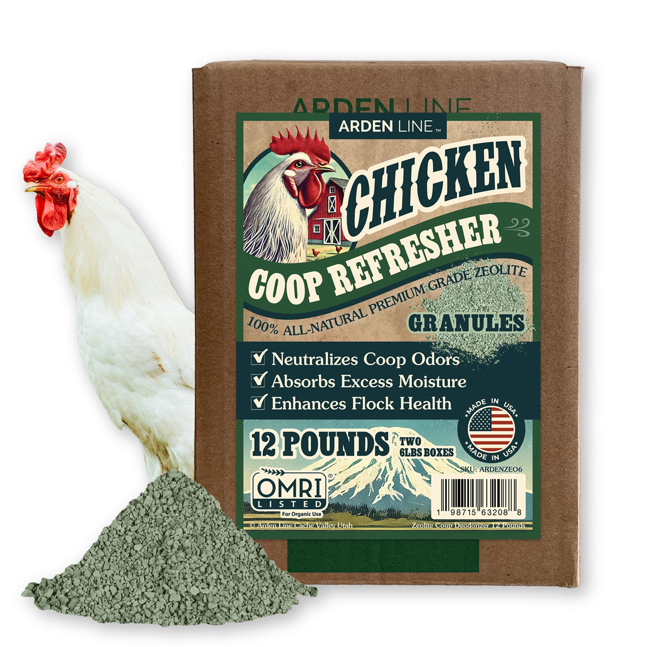 Poop Busters Chicken Poop Scooper Coop Poop Buster – Chicken | 2-Gallon Mix Coop Cleaner