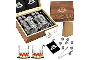 Whiskey Stones Gift Set - Granite Chilling Whiskey Rocks