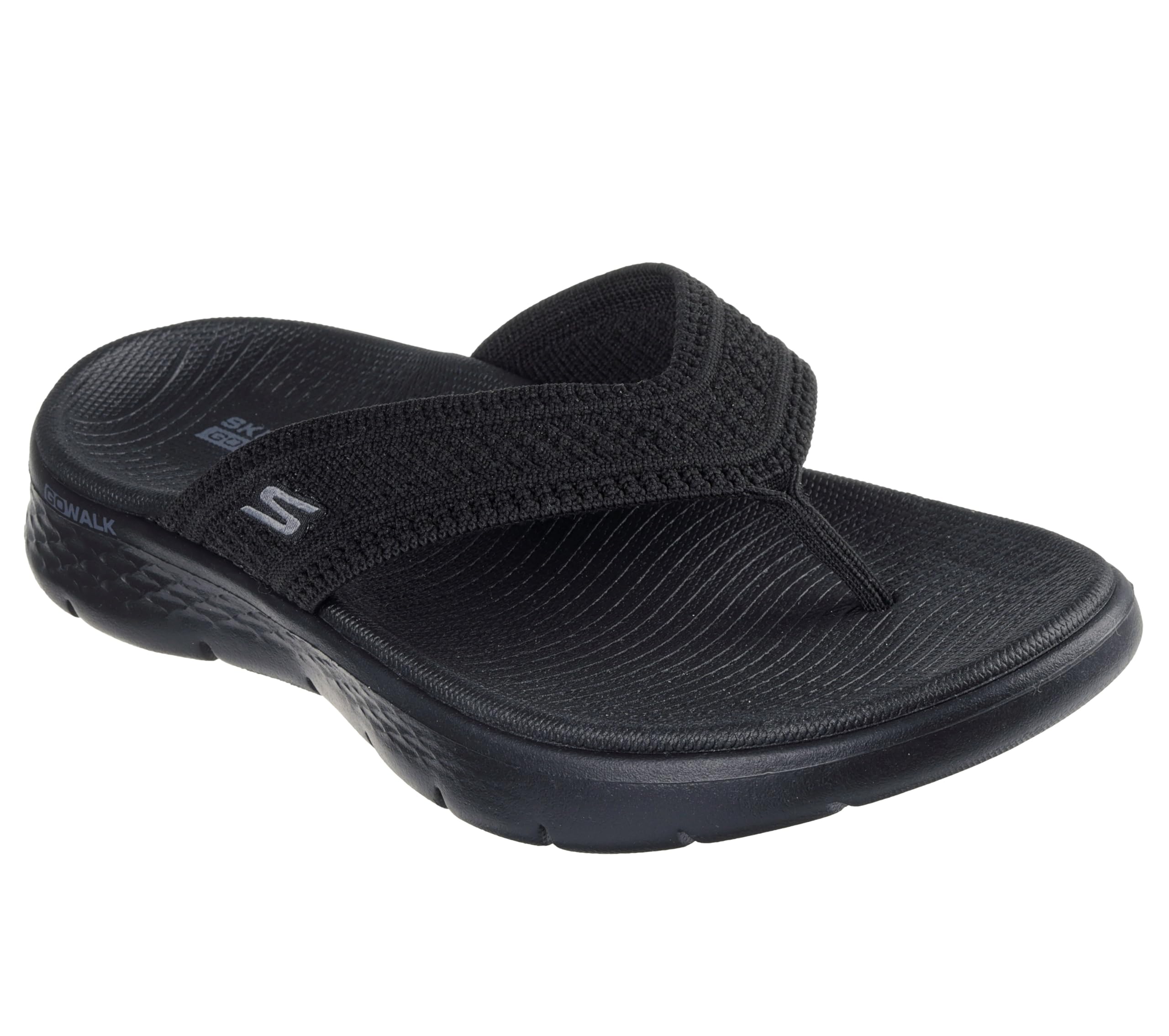 Skechers Women's Black Go Walk Flex Toe Post Sandal Size 3