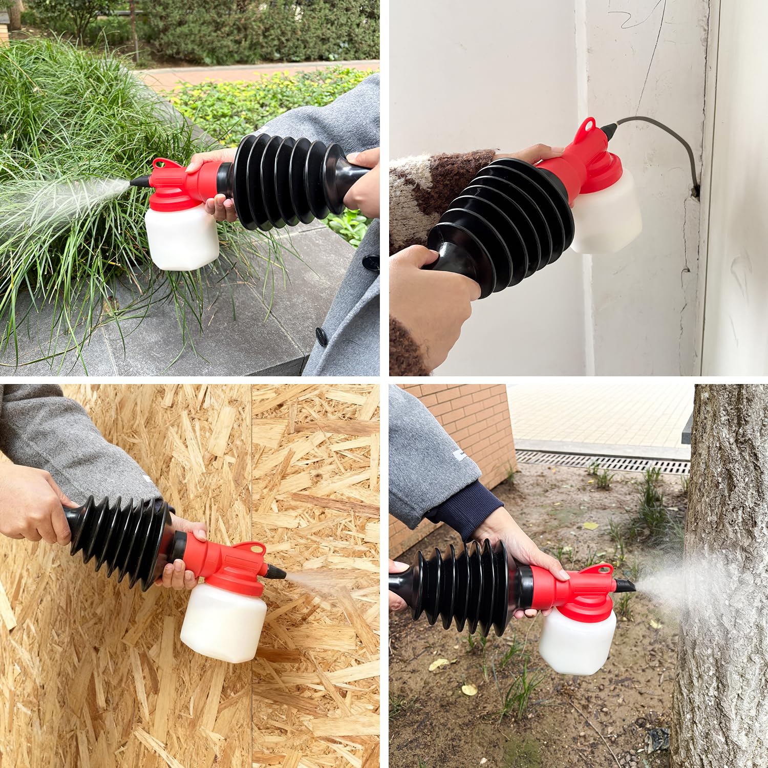 Handheld-Pulversprüher mit Staubtuch und Pumpdruck-Wassersprüher, geeignet für die Pflanzendüngung, Milbenbekämpfung in Geflügelställen und das Tünchen von Wänden
