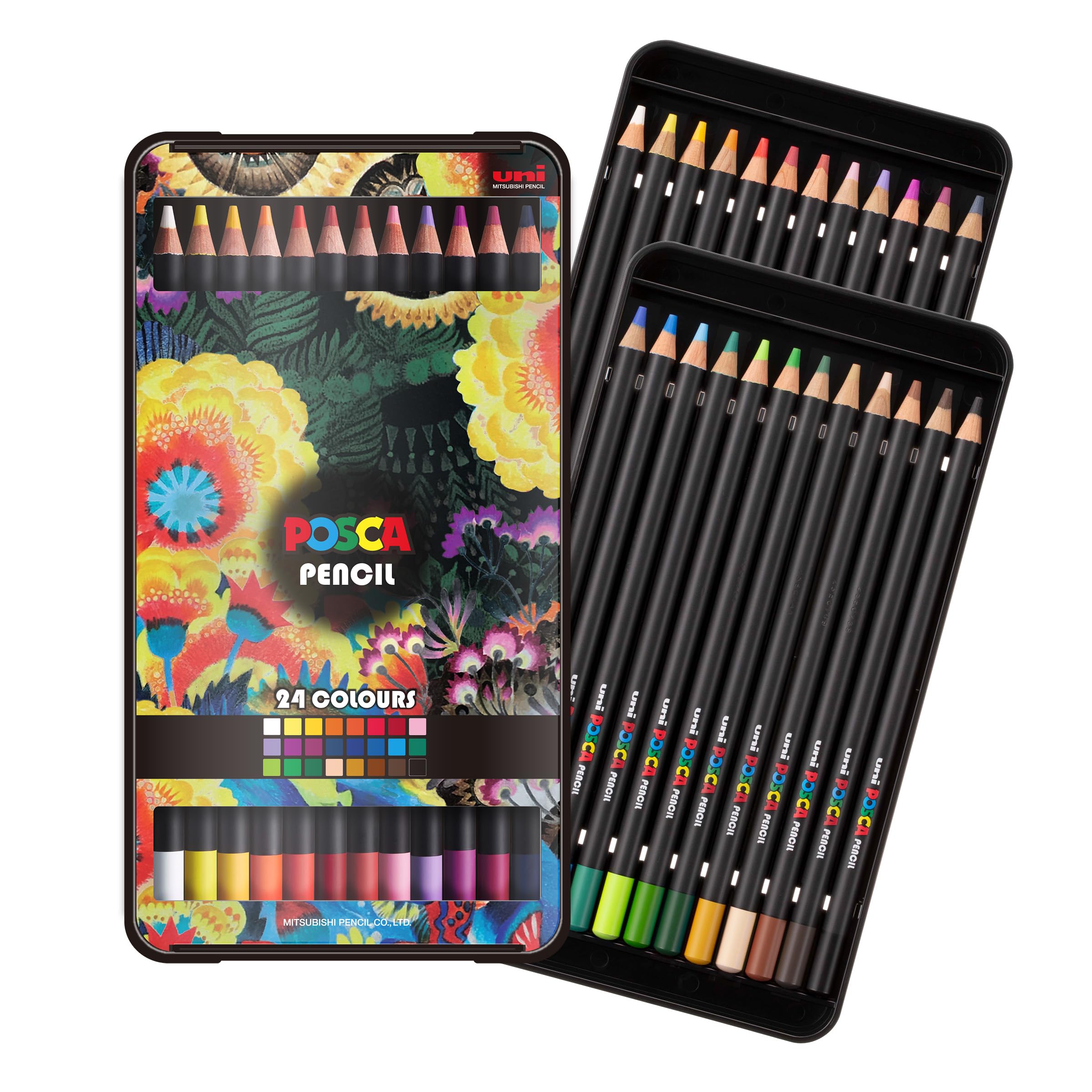 POSCA® Colored Pencils, Soft Core, 24 Count