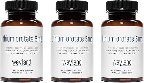 Miniatura 1 de Oroato de litio, 0.00017 oz de litio elemental por cápsula vegetariana de Weyland