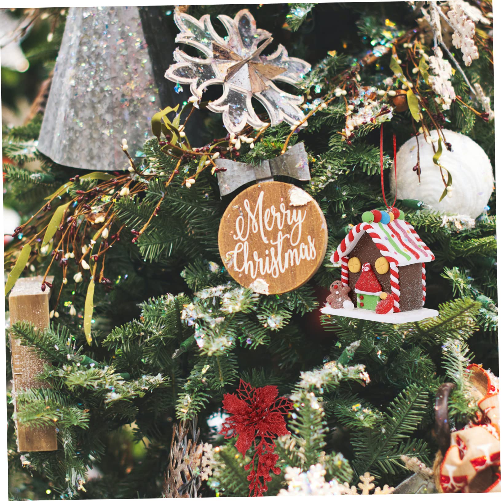 Cabilock 5 Stück Raumdekoration Aus Weichem Ton Nussknacker Weihnachtsdeko Dekorative Weihnachtswanddekoration Girlande Rot Und Weihnachtsbaumdekoration Weihnachtshaus