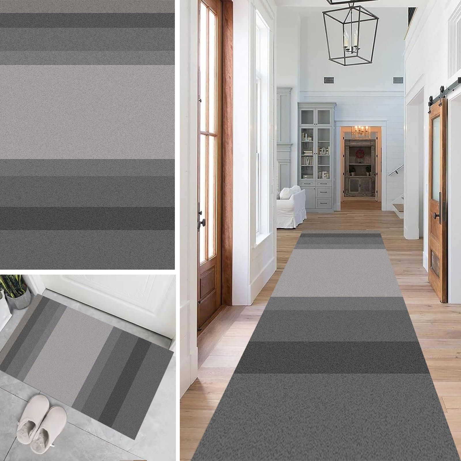 Tapis de cuisine lavable en machine 100x300 cm en microfibre douce