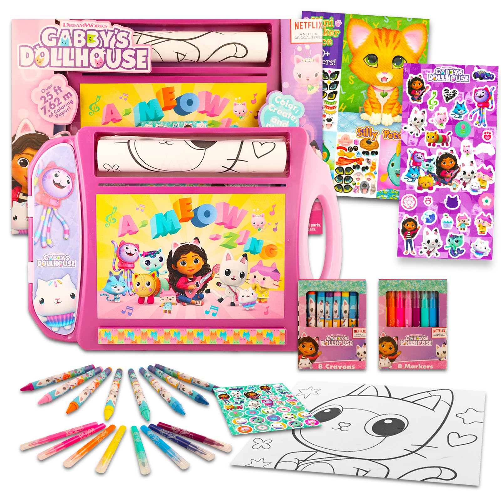 Amazon.com: DreamWorks Gabby Dollhouse Art Desk Set - Bundle with