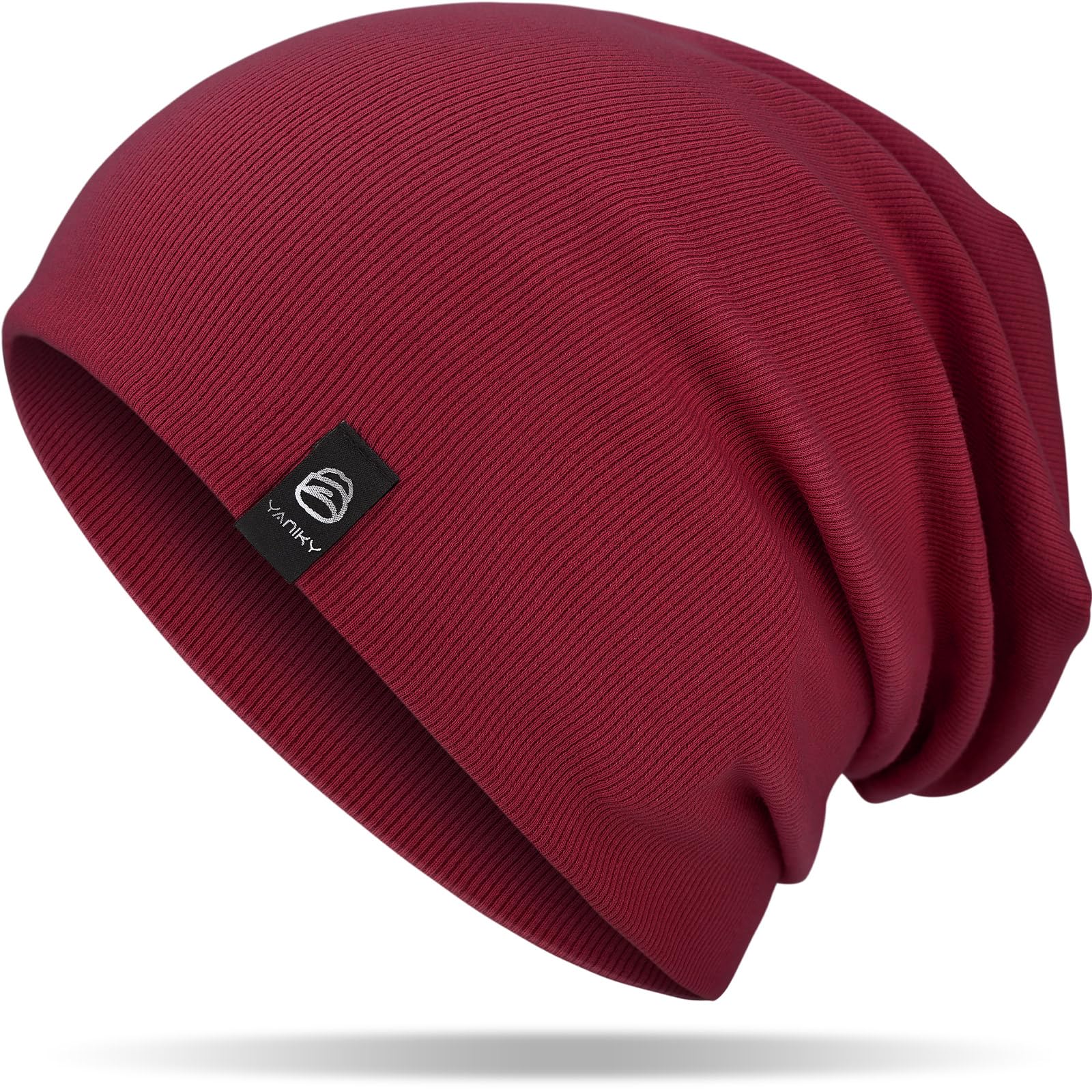 YANIKY Mütze Damen, Leichte Beanie Mütze Herren, Baumwolle Weiche Bequeme Dünne Mütze, Unisex Slouch Beanie Longbeanie für Alle Jahreszeiten