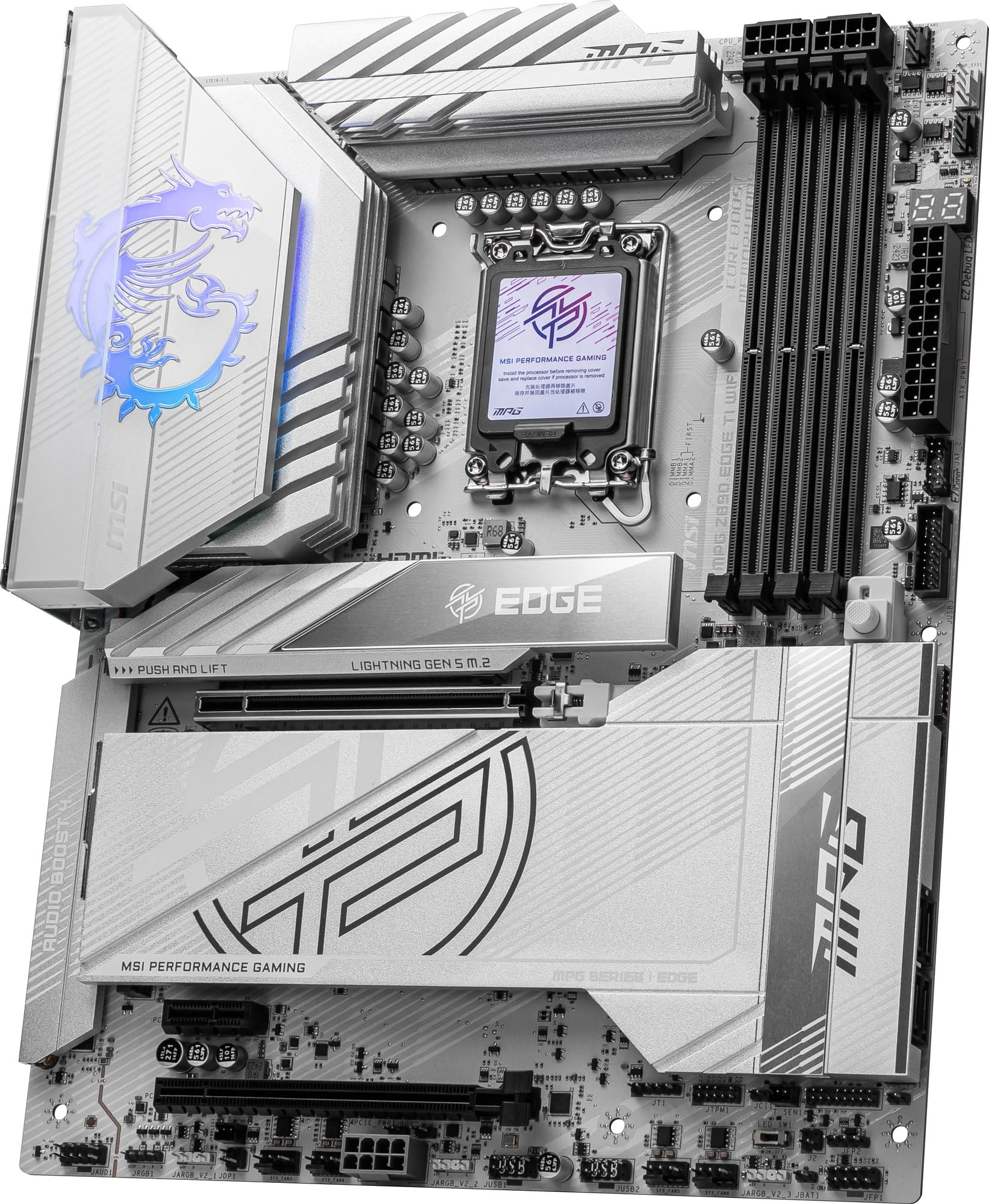 MSI MPG Z890 EDGE TI WIFI Z890 Chipset Carte mère ATX MB6584