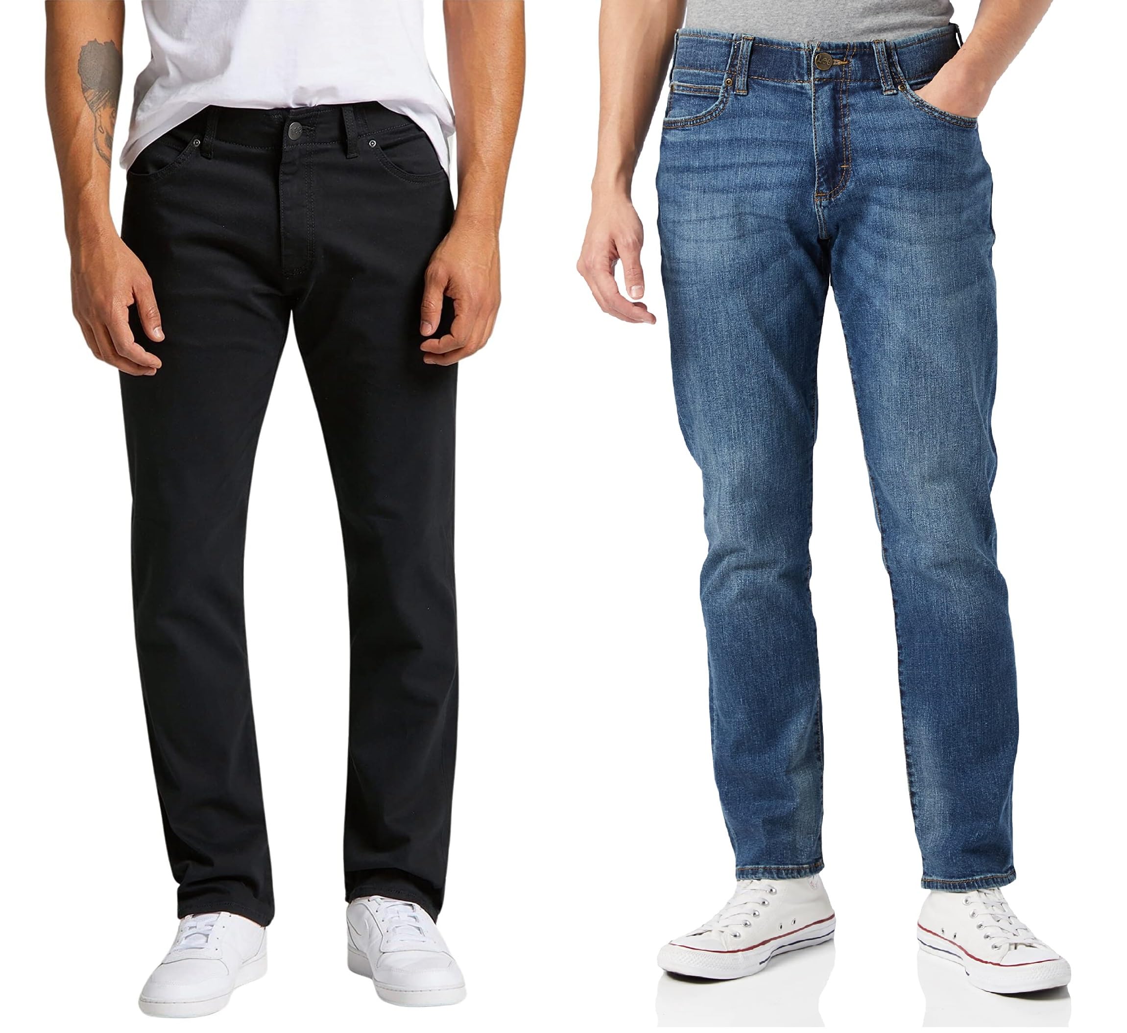 Jean Lee Schwarz 38W 36L Maddox en toile noire robuste