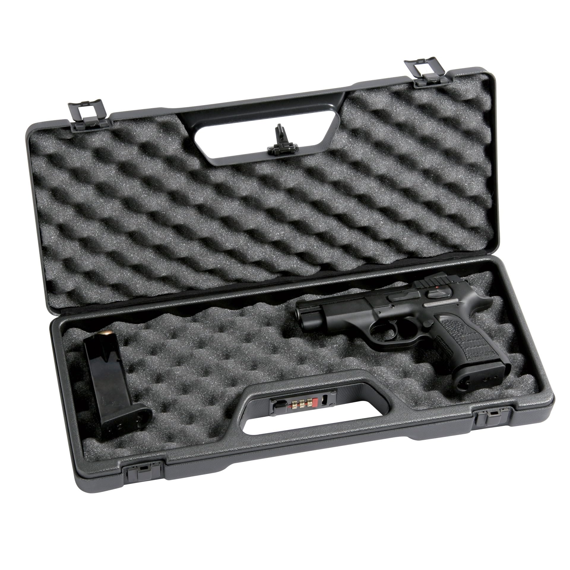 Generico Valigetta negrini porta 2 pistole in abs con combinazione custodia rigida per armi
