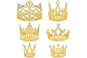Enchanted Crown Cake Toppers for Bouquets: A Touch of Royalty for Your Floral Arrangements