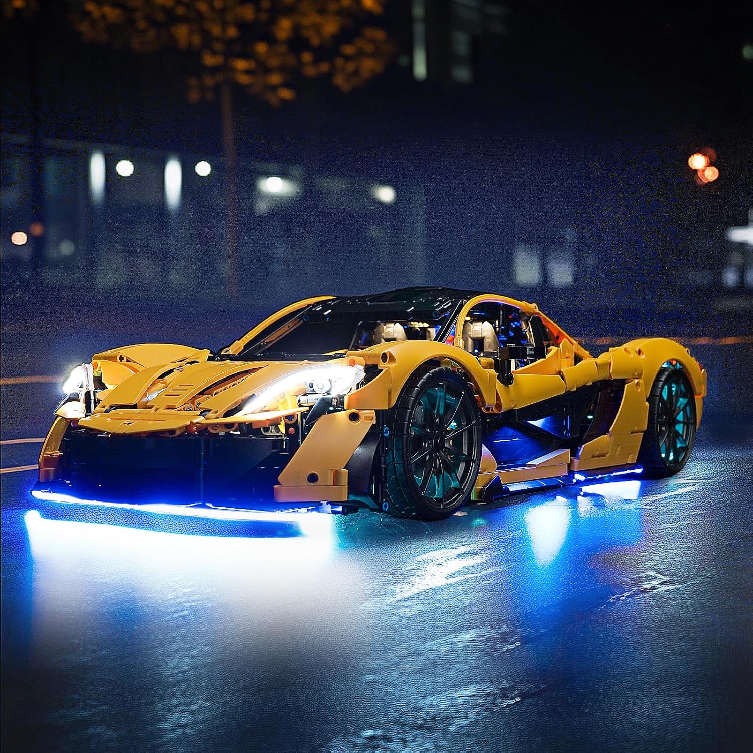 LED Lighting Compatible with Lego McLaren P1 42172, Light Kit Compatible with Lego 42172, Giving Light to Model, NOT Included The Model Set(18 Key RC Version)