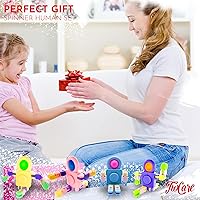 Vista 5 de Paquete de 12 juguetes giratorios para aliviar el estrés, suministros de fiesta, premios para niños y adultos, juguetes sensoriales para ansiedad