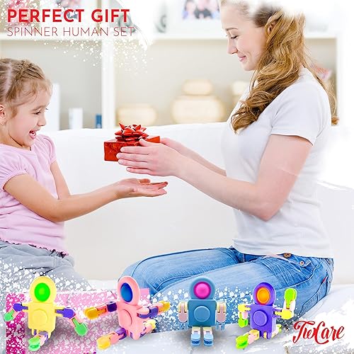Miniatura 5 de Paquete de 12 juguetes giratorios para aliviar el estrés, suministros de fiesta, premios para niños y adultos, juguetes sensoriales para ansiedad,