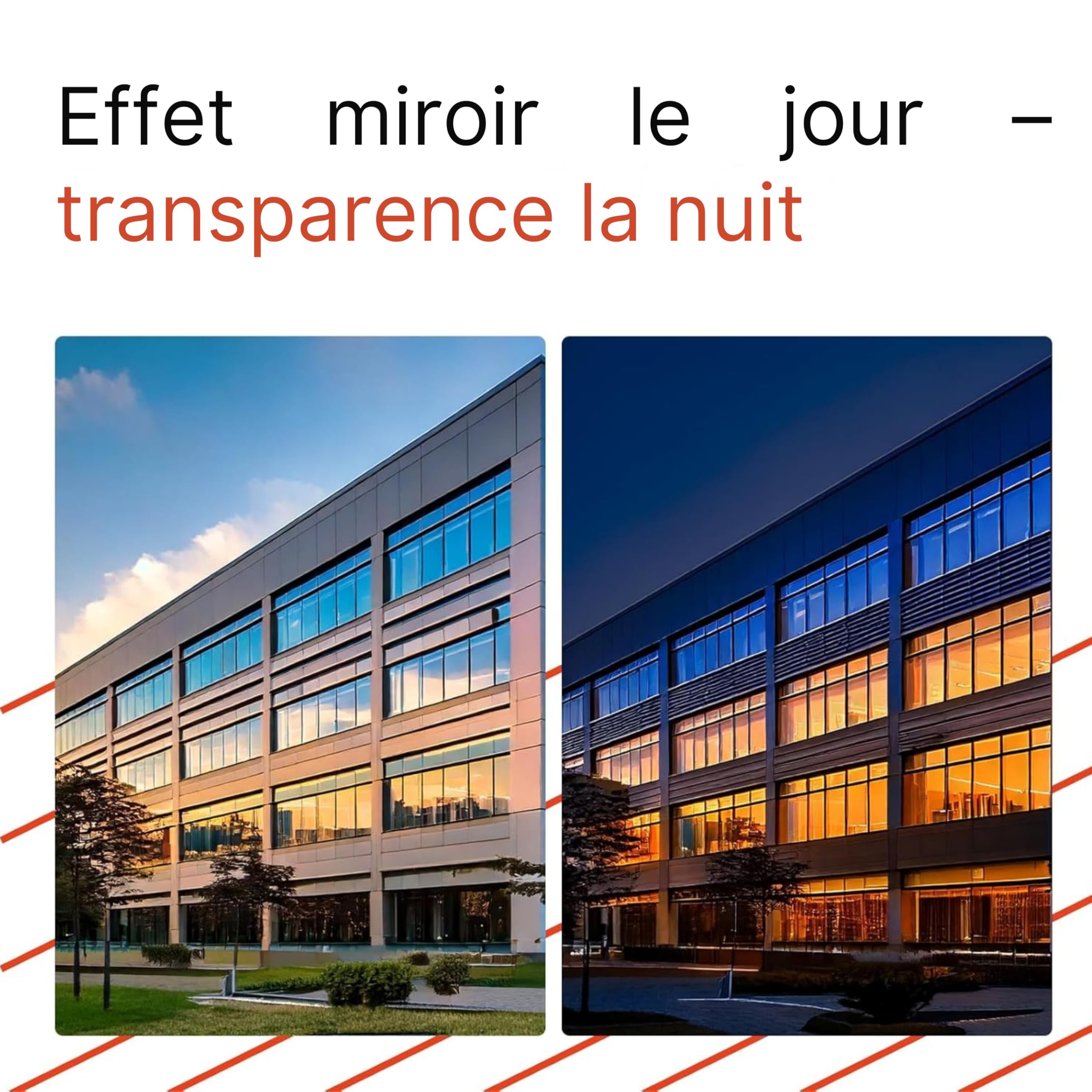 Solar Systems – Film Miroir pour Fenêtres – Film Adhésif Transparent de l'Intérieur et Opaque de l'Extérieur – Pose Intérieure, Protection UV, Autocollant, Kit de Montage Inclus – 50x200cm