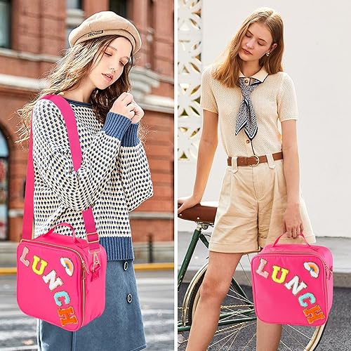 Miniatura 3 de Lonchera térmica para mujeres, niñas, niños y adolescentes, preppy, grande, térmica, congelable, linda caja de almuerzo térmica grande,