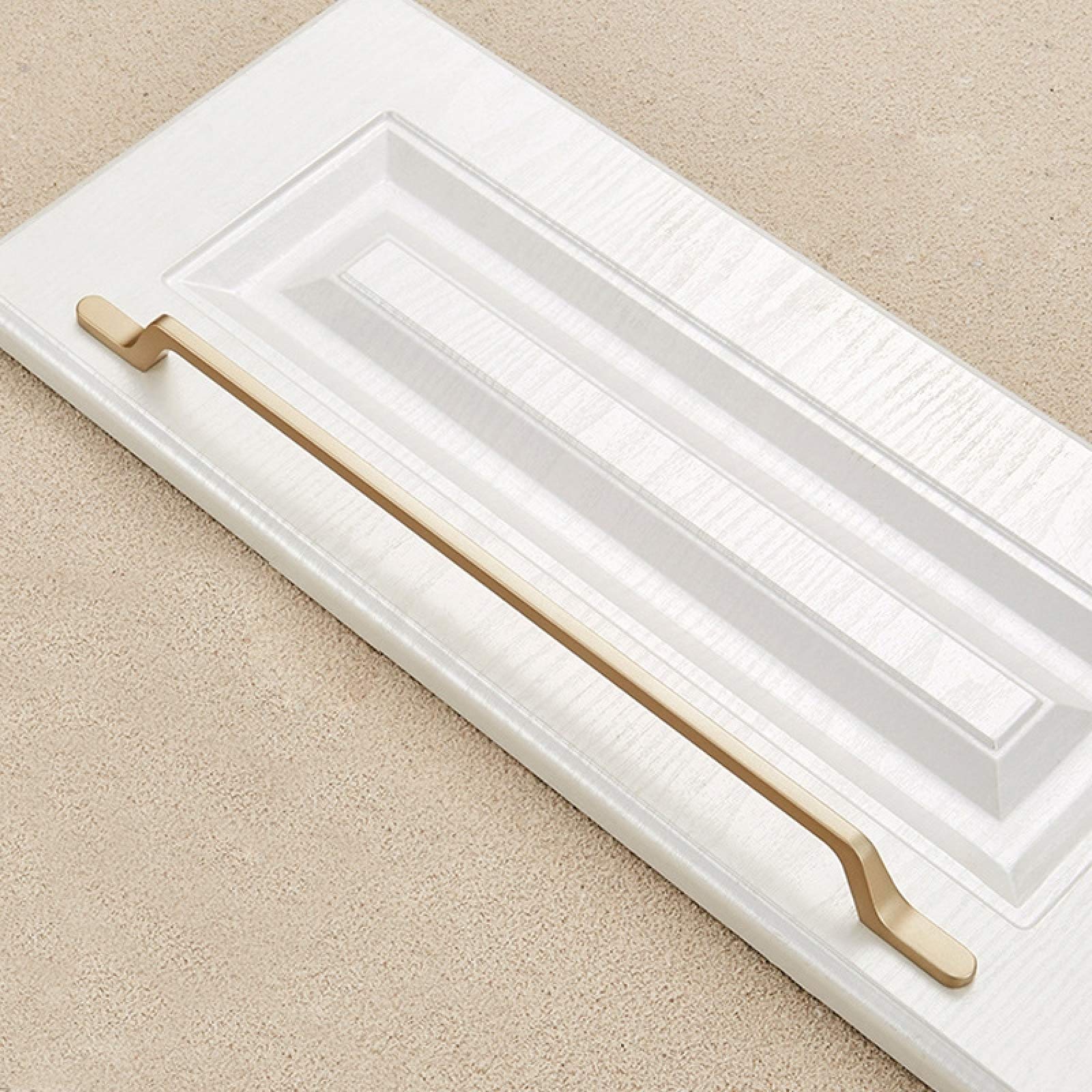 CHEN XIAOHUA 9008-320 Modern Simple Cabinet Door Handle Drawer Wardrobe Zinc Alloy Handle(Gold) Cabinet Puls (Color : Gold)