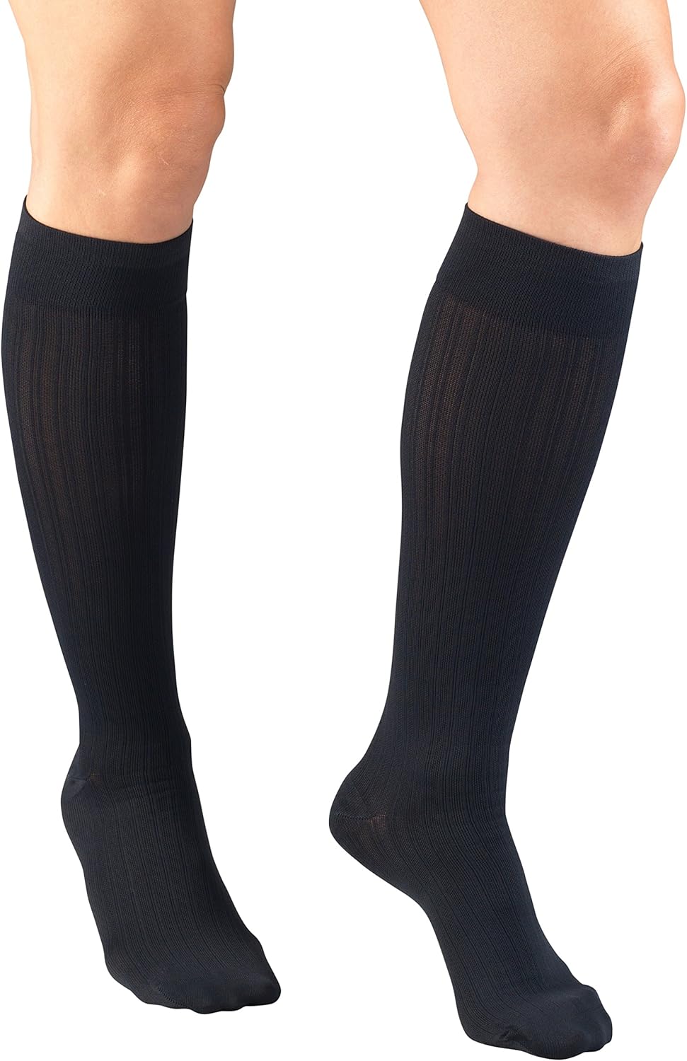 Truform Compression Socks, 1520 mmHg, Women's Dress Socks, Knee High Over Calf