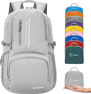 35L Packable Hiking Backpack Lightweight Foldable Backpacks - Small Packable Back Pack for Hiking Women Men, by ZOMAKE