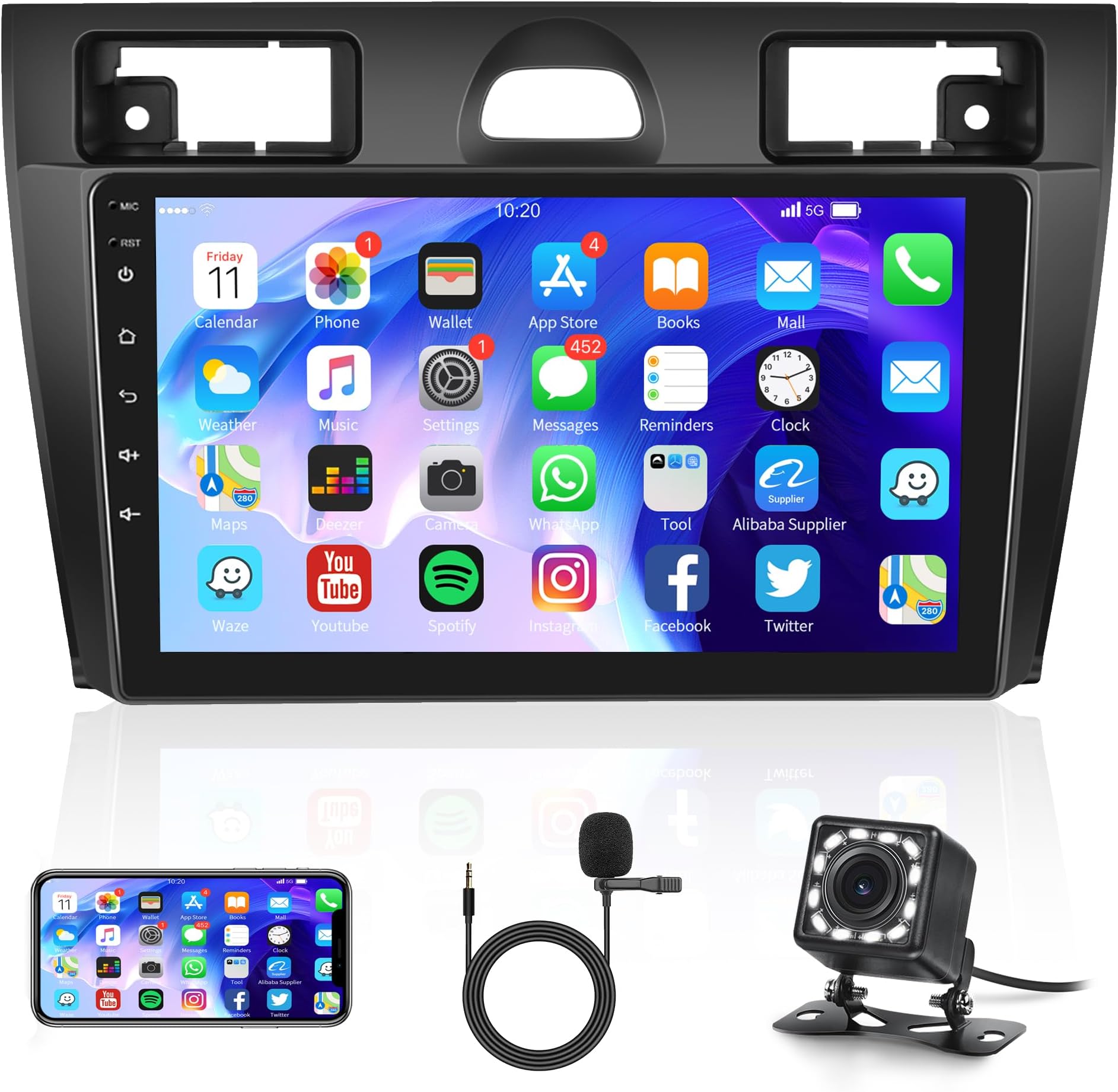 Android Autoradio Für Renault Megane 3 Mit CarPlay & Android Auto - 9 Zoll