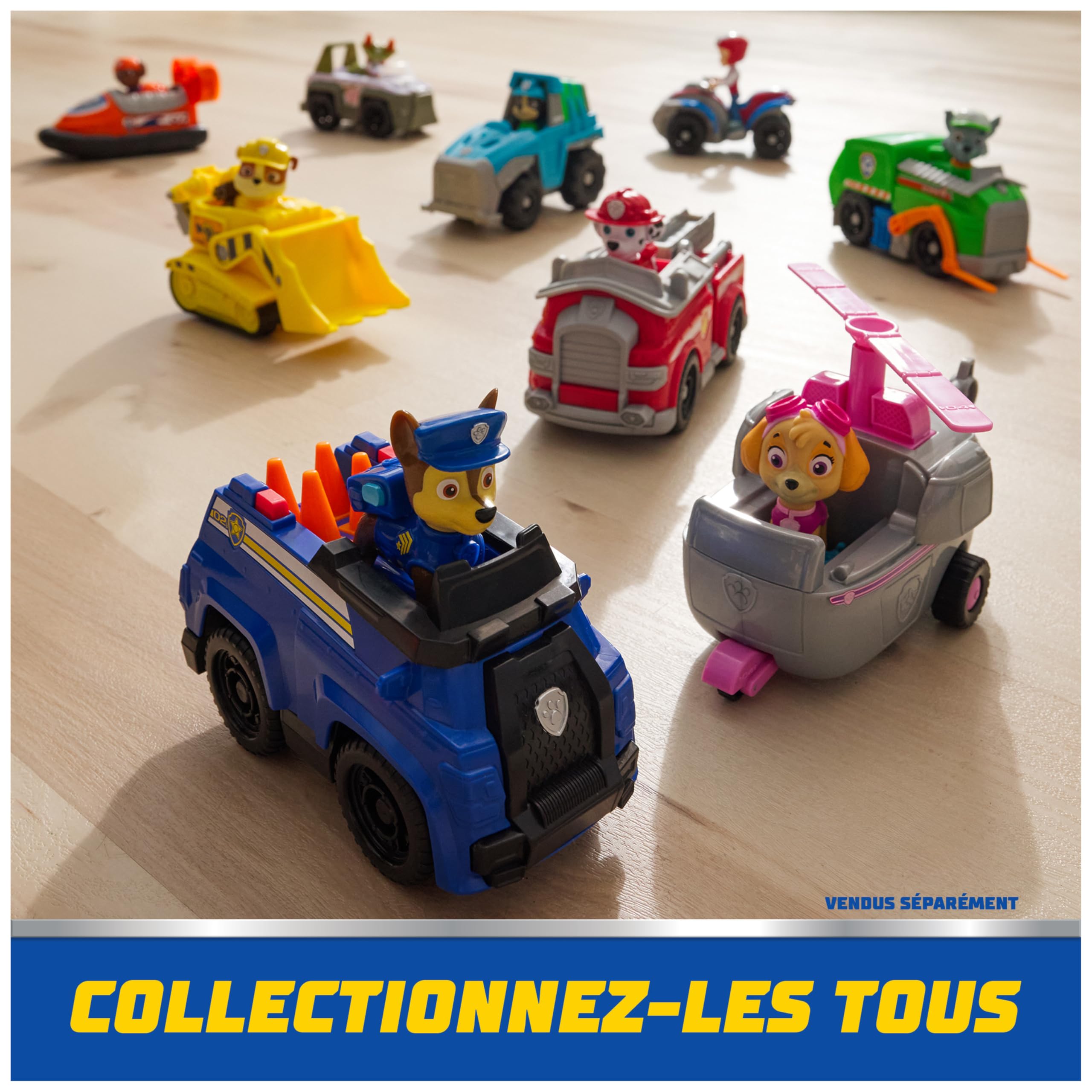 Paw Patrol - Pat Patrouille - Véhicule Figurine Ruben - Voiture Figurine À Collectionner - Pat Patrouille Véhicule - Plastique Recyclé - Voiture Enfant - Jouet Enfant 3 Ans Et +