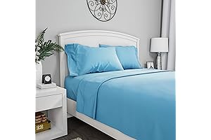 Lavish Home Light Blue Twin Sheet Set: Comfort and Style for Restful Nights