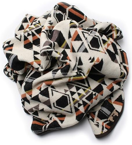 Miniatura 4 de RUTH&BOAZ Manta de mezcla de lana al aire libre patrón étnico Inka (P)