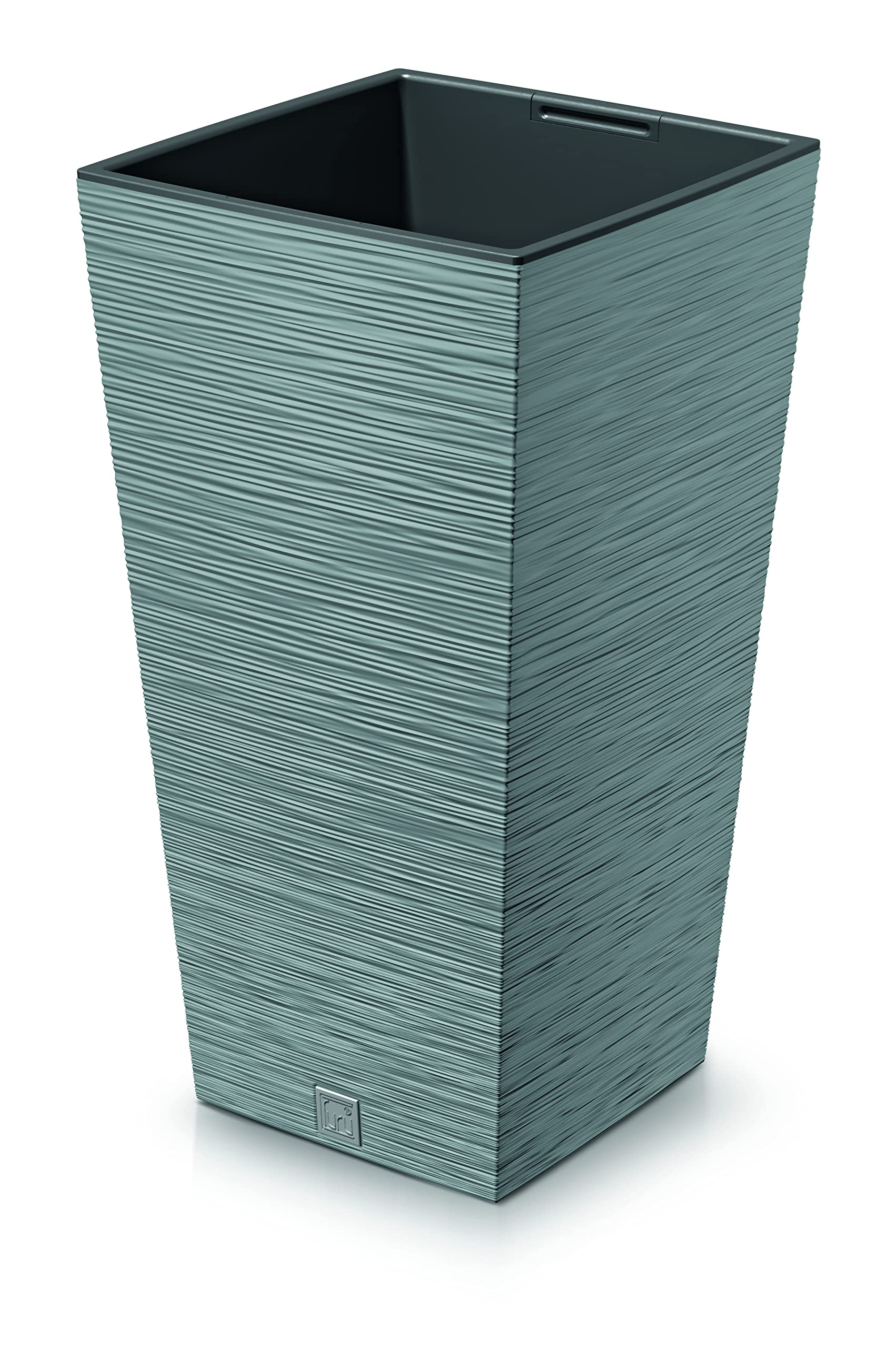 URBNLIVING Square Tall Modern Look Planter Flower Plant Pot Indoor Outdoor Garden Decor (Concrete)