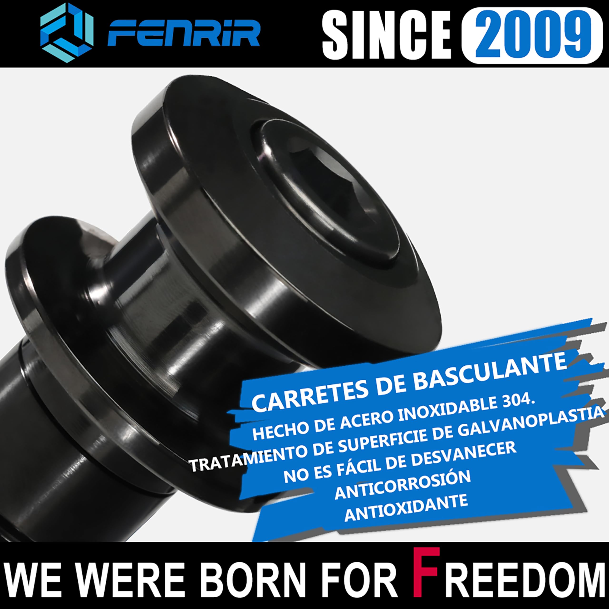 FENRIR Diábolos Moto Carretes de Brazo oscilante para Motocicleta Bobinas para Caballete de Paddock para M8 ZH2 Z900 Z650 ZX10R ZX6R Ninja CBR1000RR CBR600RR S1000RR S1000R GSXS1000 GSXR1000 GSXS750