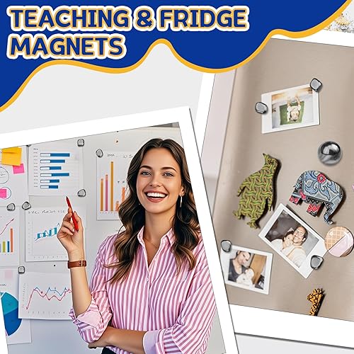 Miniatura 5 de Genial imán de ferrita para adultos, piedras mangéticas con funda de fibra para un fácil transporte, magnético con dos bolas magnéticas para