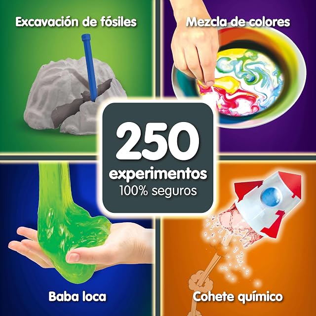 Foto 4 de 6 de Science4you Kit Científico 250 Experimentos, Juguete Educativo para Niños 8-11+ Años, Aprende Física, Química