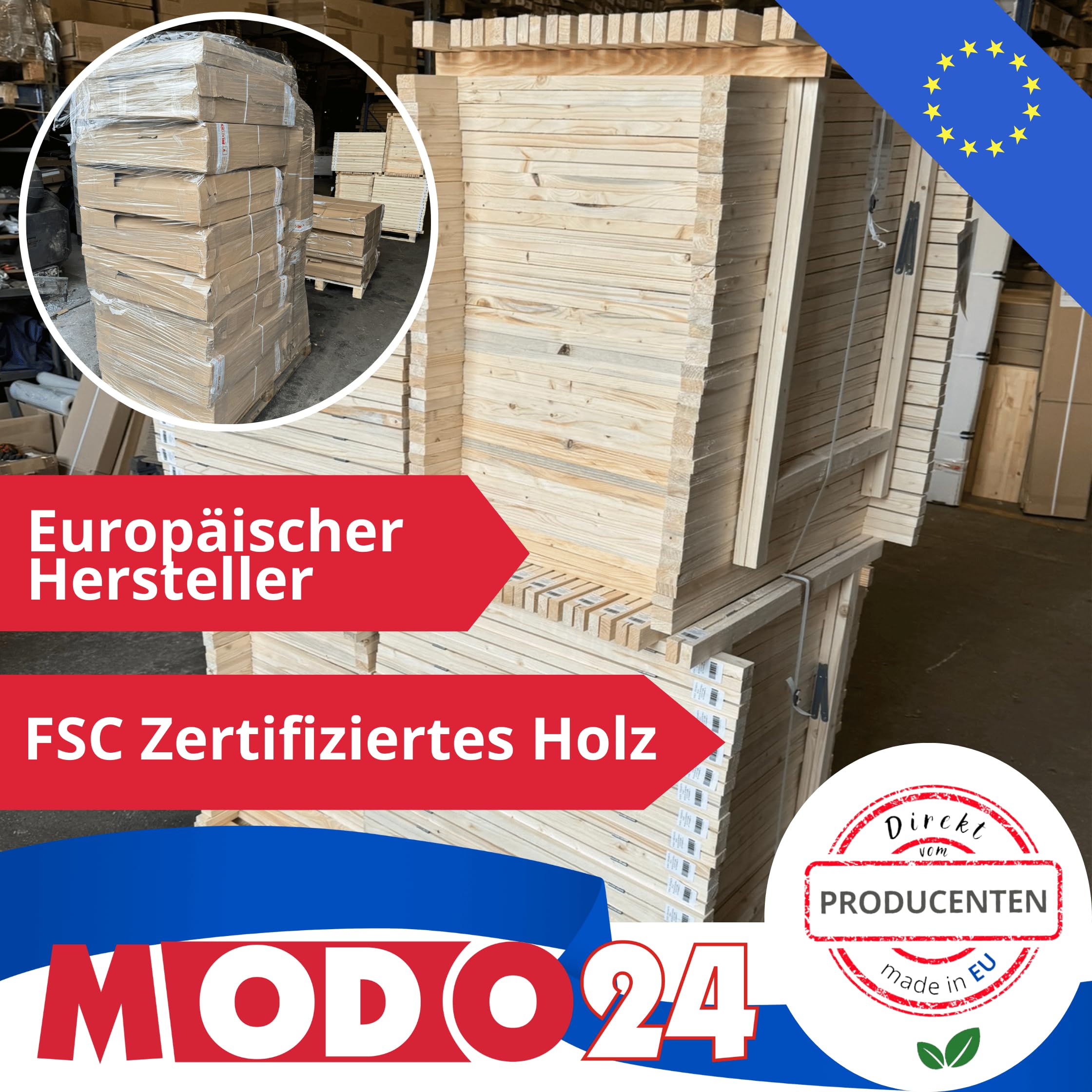 Holzbock Klappbock Arbeitsbock Tapezierbock Sägebock Montagebock Unterstellbock SDKM, 2er-SET, 73x73x44 cm, Natur unbehandelt