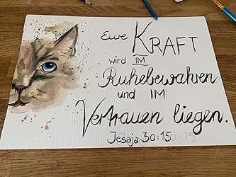 Büttenpapier A6 30 Blätter | 300GSM Baumwolle Aquarellpapier - Handgeschöpft