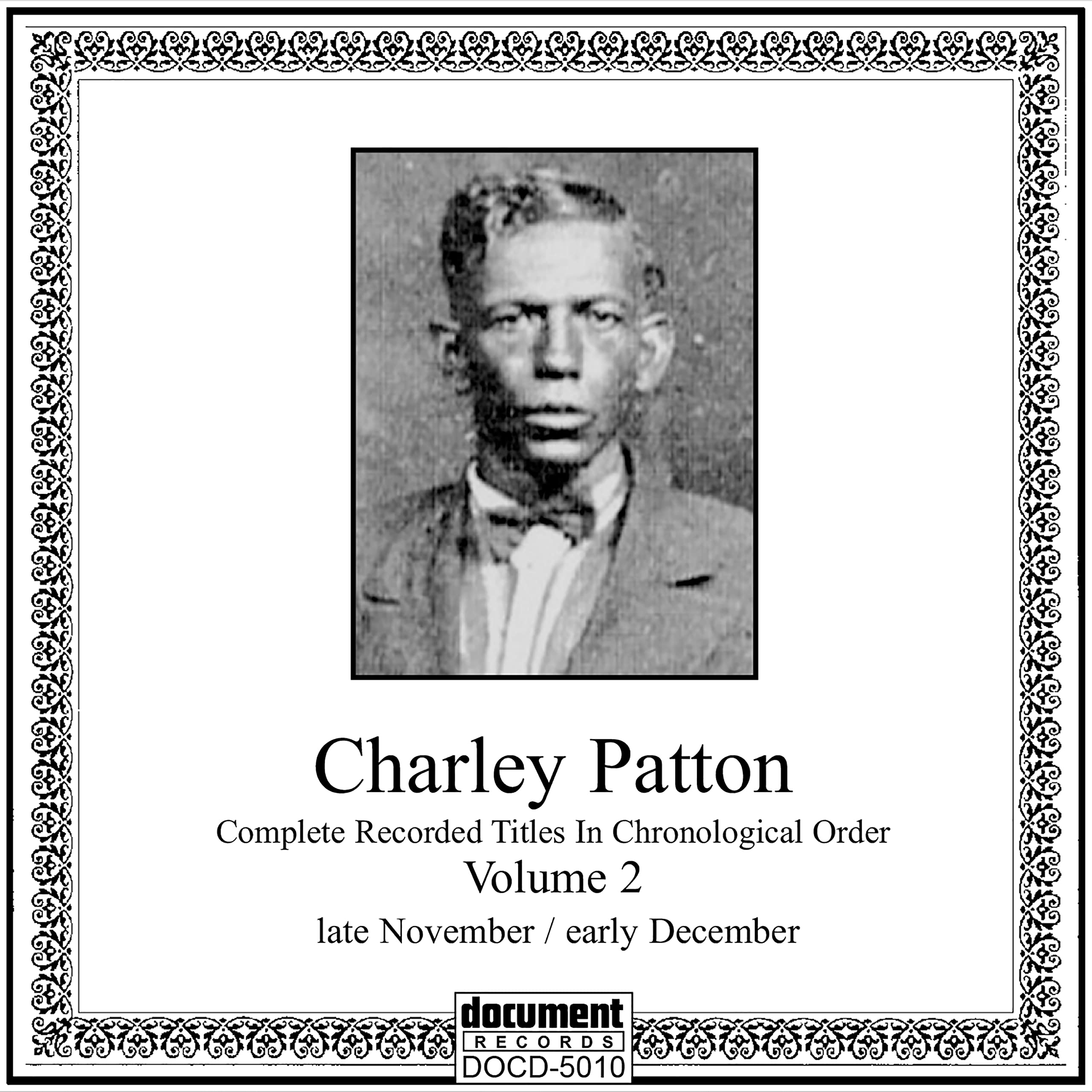 Charley Patton Charley Patton Vol. 2 CD New 714298501025