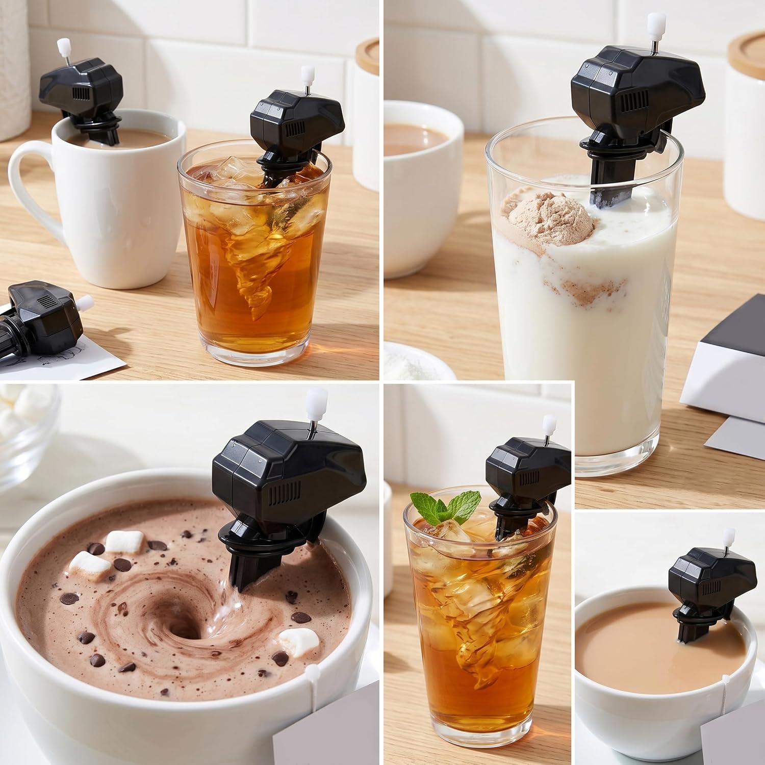 Boat Motor Coffee Stirrer, Wind up Outboard Motor Drink Mixer Mini Propeller Stirrer for Coffee, Milk & Beverages 10PCS. image 5