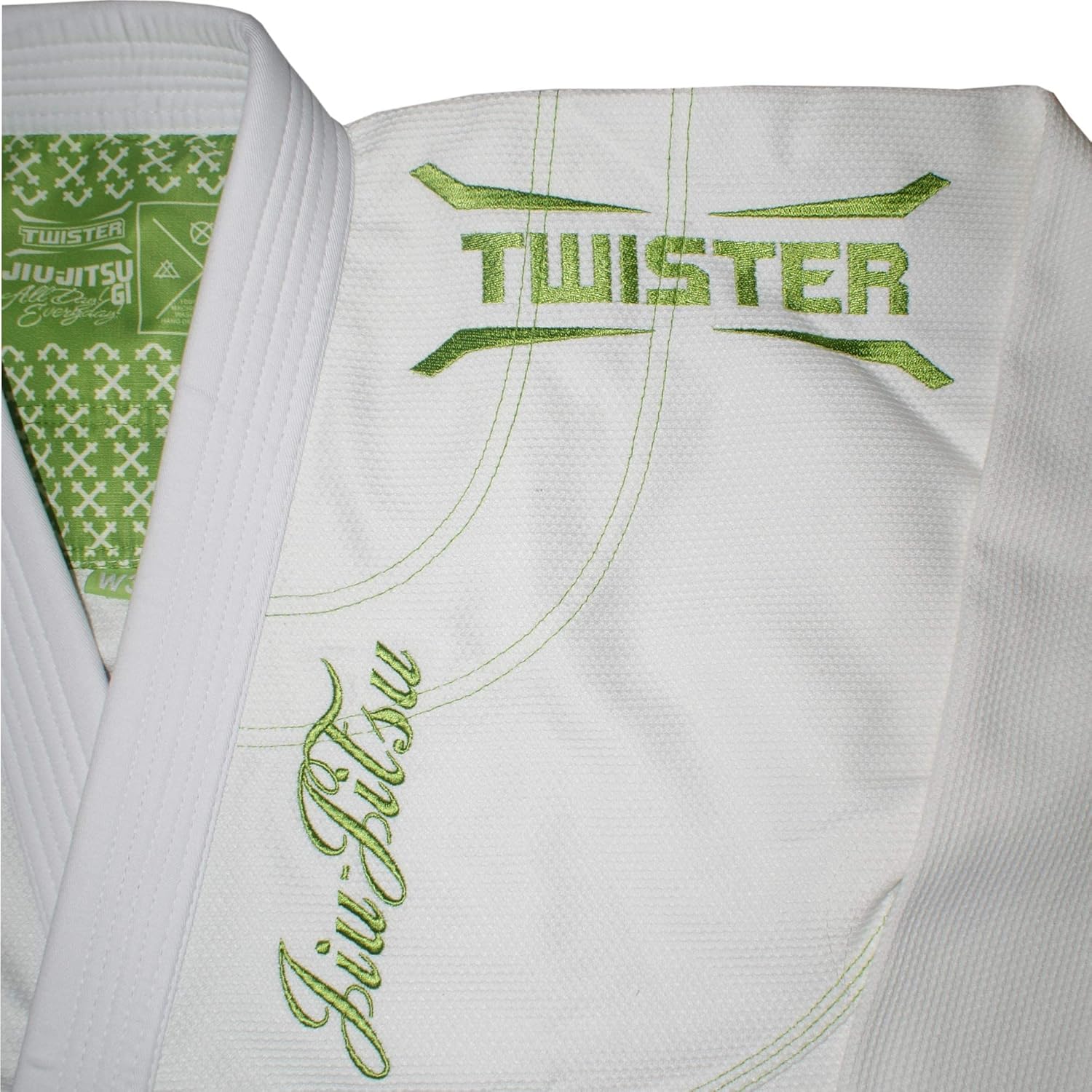 Twister Women Brazilian Jiu Jitsu Gi Preshrunk Premium Quality Fabric Comes with White Belts & Gi Bag… (W3, White)